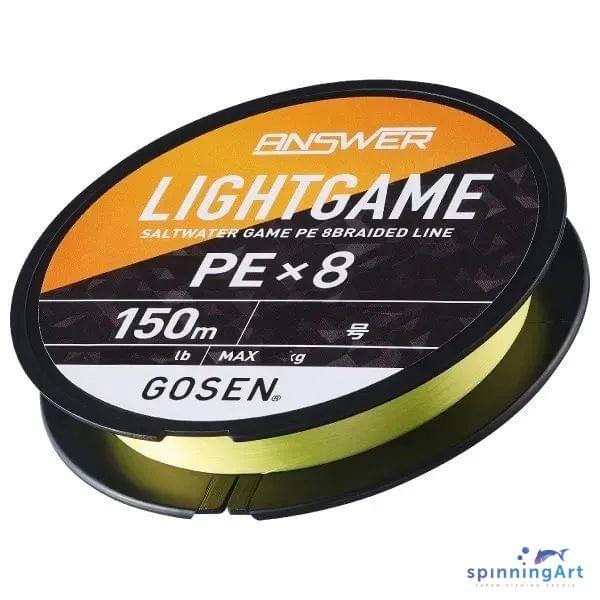 Шнур GOSEN Answer Light Game PE×8 150m #0.4 PE