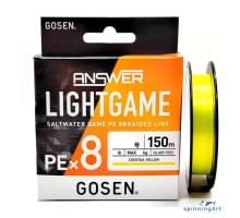 Шнур GOSEN Answer Light Game PE×8 150m #0.5 PE