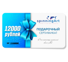 Подарочный сертификат SpinningArt 12000