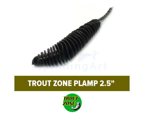 Приманка силиконовая Trout Zone Plamp 2.5in #black