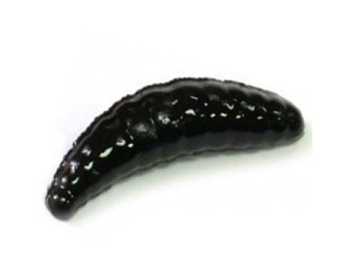 Приманка силиконовая Trout Zone Maggot 1.6in #black