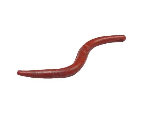 Приманка силиконовая Trout Zone Wake worm-2 3.2in #red-brown
