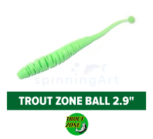 Приманка силиконовая Trout Zone Ball 2,9" #glow