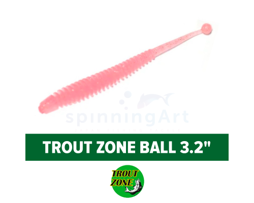 Приманка силиконовая Trout Zone Ball 3,2" #pink glitter