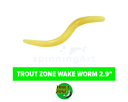 Приманка силиконовая Trout Zone Wake worm 2.9in #cheesy