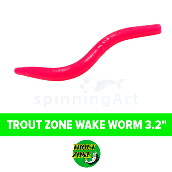 Приманка силиконовая Trout Zone Wake worm-2 3.2in #berry