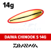Блесна DAIWA CHINOOK S 14g #RED SIDE G