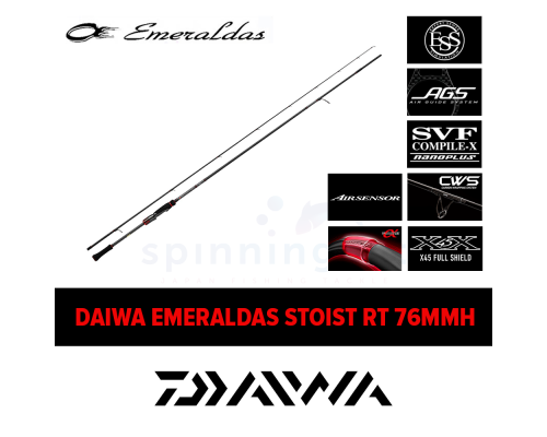 Спиннинг Daiwa Emeraldas Stoist RT 76MMH Спиннинг Daiwa Emeraldas Stoist RT 76MMH