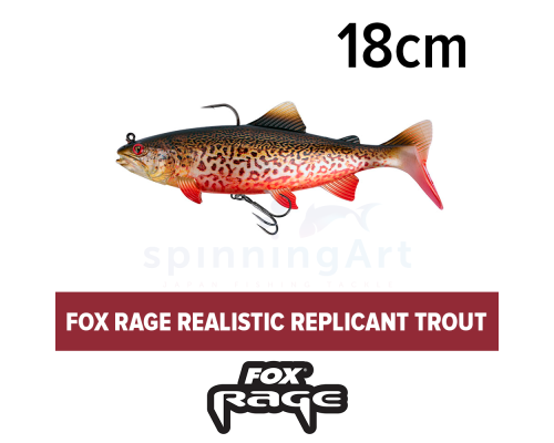 Fox Rage Replicant Realistic Trout 7"/18cm - Super Natural Tiger Trout