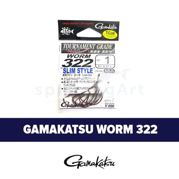  Оффсет Gamakatsu Worm 322R Slim Style