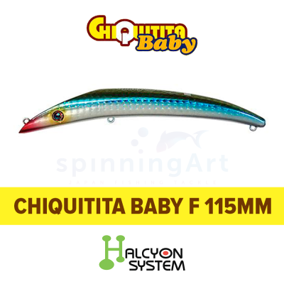 Воблер  Halcyon System Chiquitita Baby F 115mm 12g # 19 HBL