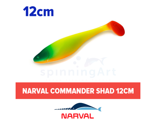 Мягкие приманки Narval Commander Shad 12cm #026-Clown