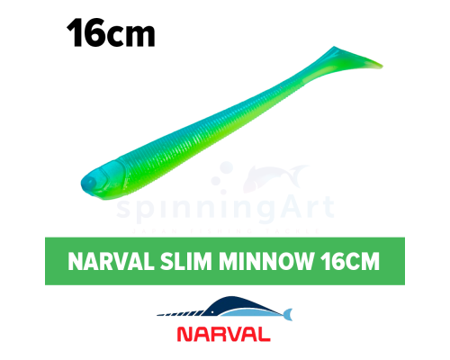 Мягкие приманки Narval Slim Minnow 16cm #016-Blue Mint