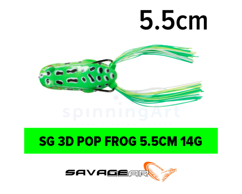 Приманка SG 3D Pop Frog 55mm Green