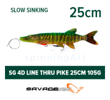 Приманка SG 4D Line Thru Pike 25cm FireTiger