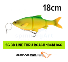 Приманка SG 3D Linethru Roach 18cm Firetiger