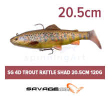 Приманка SG 4D Trout Rattle Shad 20.5 03-Dark Brown