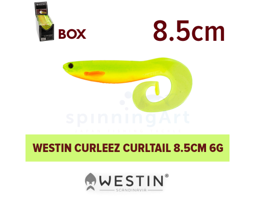 Приманка Westin Curleez Curltail 8.5cm 6g Slime Curd
