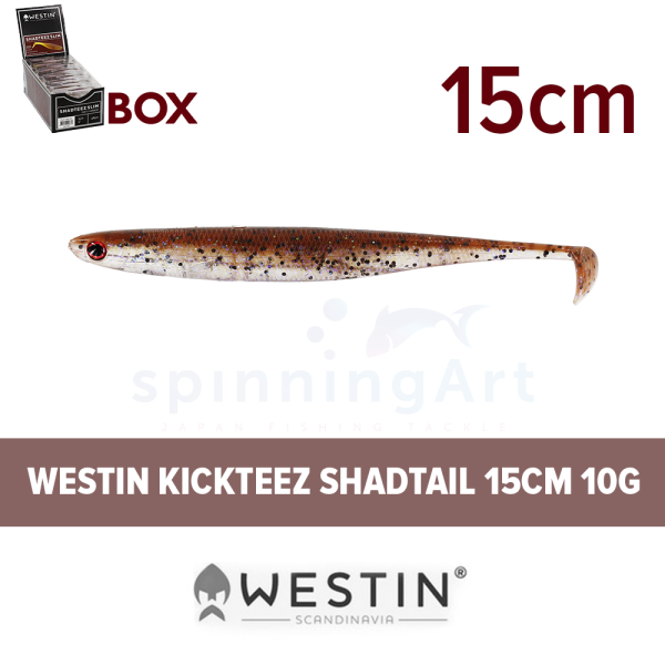 Приманка Westin KickTeez Shadtail 15cm 10g Bait Pearl