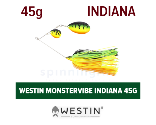 Приманка Westin MonsterVibe (Indiana) 45g Crazy Firetiger