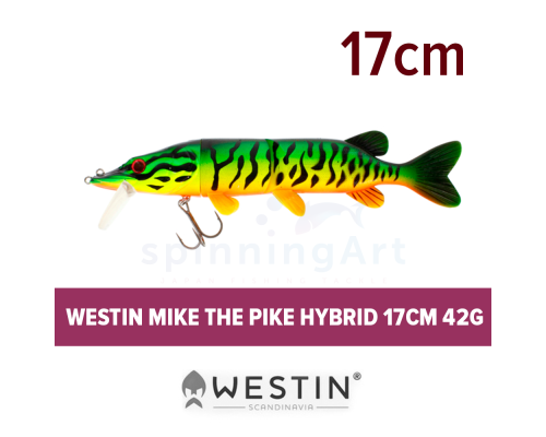 Приманка Westin Mike the Pike Hybrid 17cm 42g Slow Sinking Crazy Firetiger