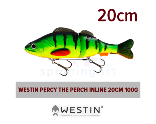 Приманка Westin Percy the Perch Inline 20cm 100g Sinking Firetiger