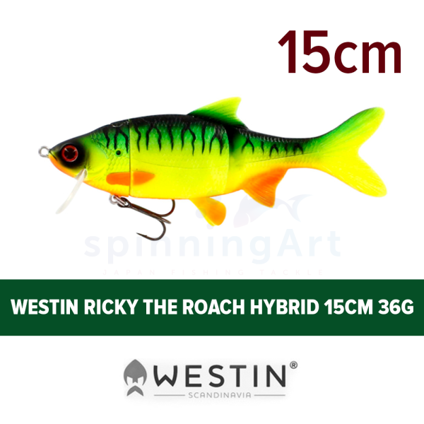 Приманка Westin Ricky the Roach Hybrid 15cm 36g Low Floating Firetiger