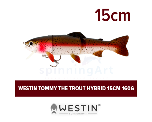 Приманка Westin Tommy the Trout Hybrid 25cm 160g Slow Sinking Rainbow Trout