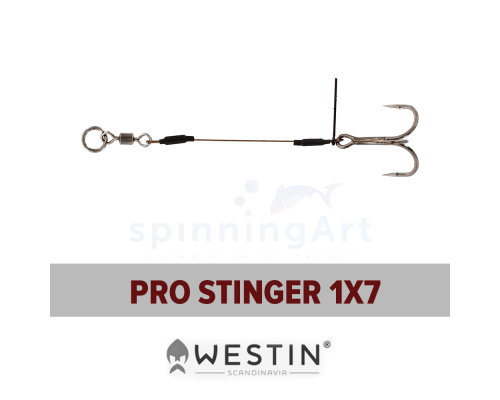 Набор Westin Pro Stinger 1x7 40,8kg 12cm #1/0 2pcs