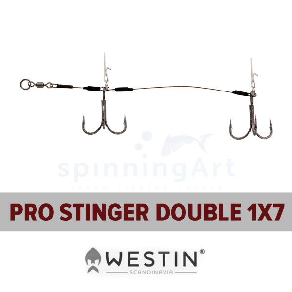 Набор Westin Pro Stinger Double 1x7 40,8kg 15cm #2/0 2pcs