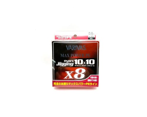 Шнур Varivas Avani Jigging X8 10*10 Max Power PE 0.6 300m #multicolor