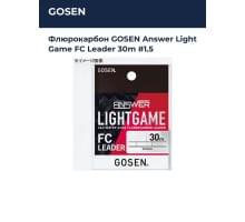 Флюрокарбон GOSEN Answer Light Game FC Leader 30m #1.5
