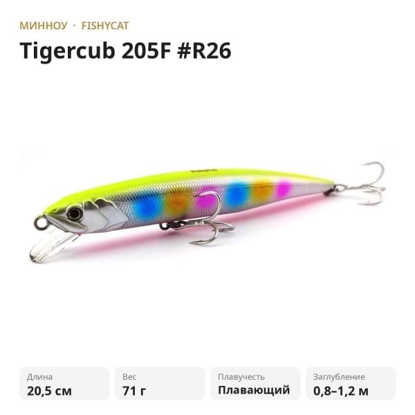 Воблер Fishycat Tigercub 205F #R26