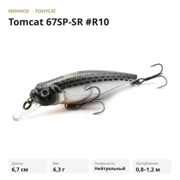 Воблер Fishycat Tomcat 67SP-SR #R10