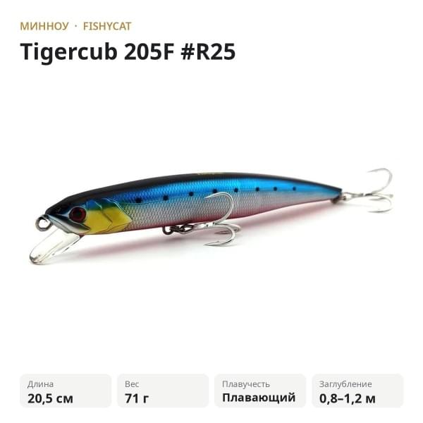 Воблер Fishycat Tigercub 205F #R25