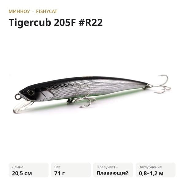 Воблер Fishycat Tigercub 205F #R22
