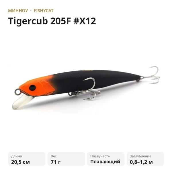 Воблер Fishycat Tigercub 205F #X12