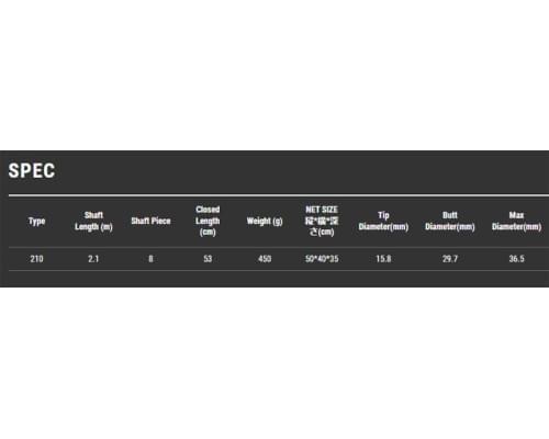 подсачек TailWalk FullRange net 210