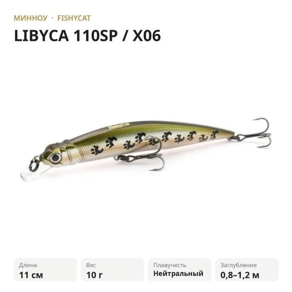 Воблер FISHYCAT LIBYCA 110SP / X06