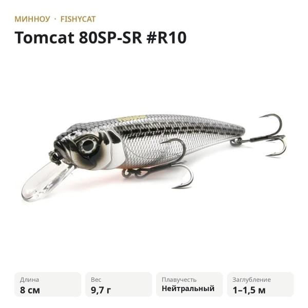 Воблер Fishycat Tomcat 80SP-SR #R10