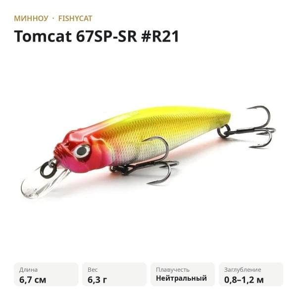Воблер Fishycat Tomcat 67SP-SR #R21