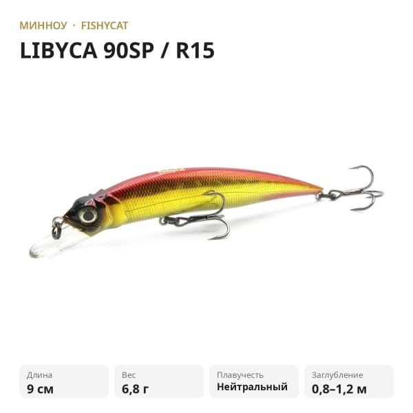 Воблер FISHYCAT LIBYCA 90SP / R15