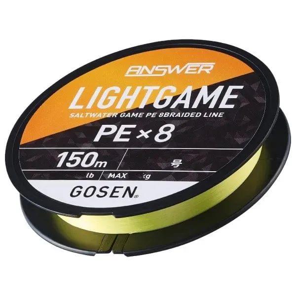 Шнур GOSEN Answer Light Game PE×8 150m #0.4 PE