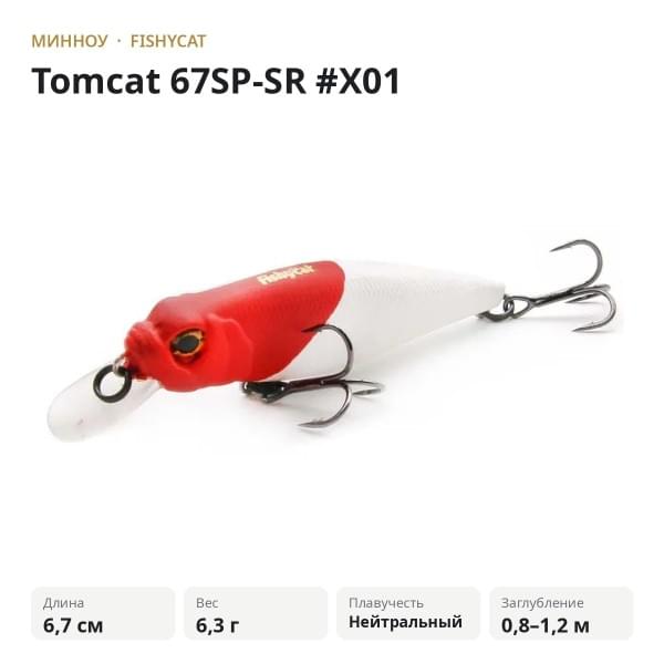 Воблер Fishycat Tomcat 67SP-SR #X01
