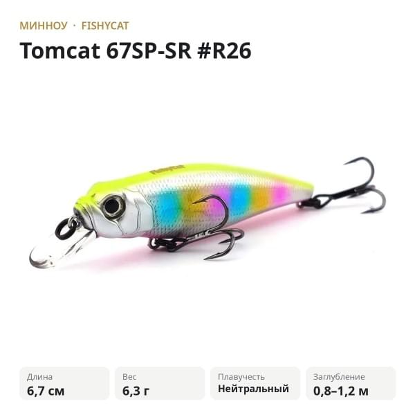 Воблер Fishycat Tomcat 67SP-SR #R26