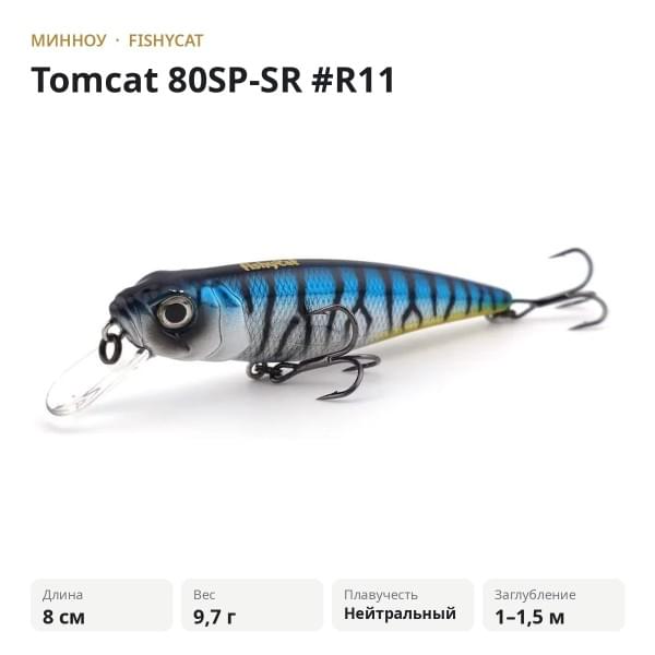 Воблер Fishycat Tomcat 80SP-SR #R11
