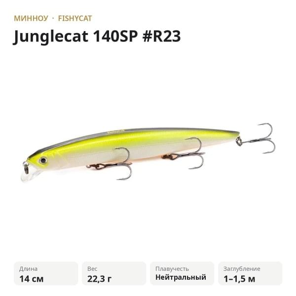 Воблер Fishycat Junglecat 140SP #R23