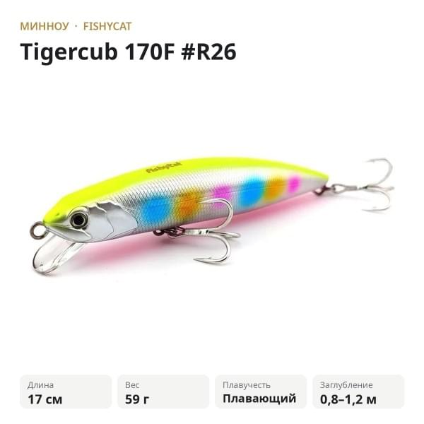 Воблер Fishycat Tigercub 170F #R26