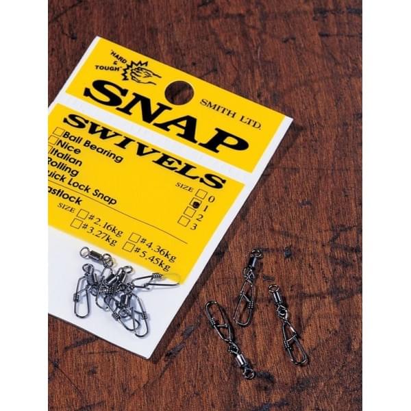Карабины Smith Rolling Snap Swivel №1 (8шт./упак)