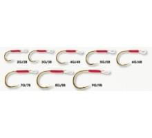 Крючки Smith для воблеров и блесен Assist Hook Vertical Gold №2G (5шт./упак.) 5мм.